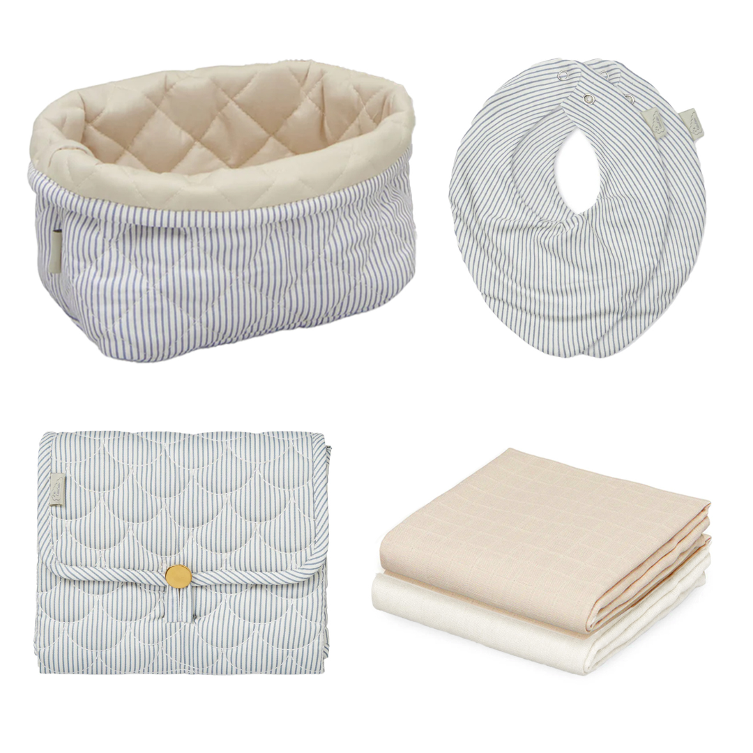 Cam Cam Copenhagen Babygavesæt Classic Stripes Blue