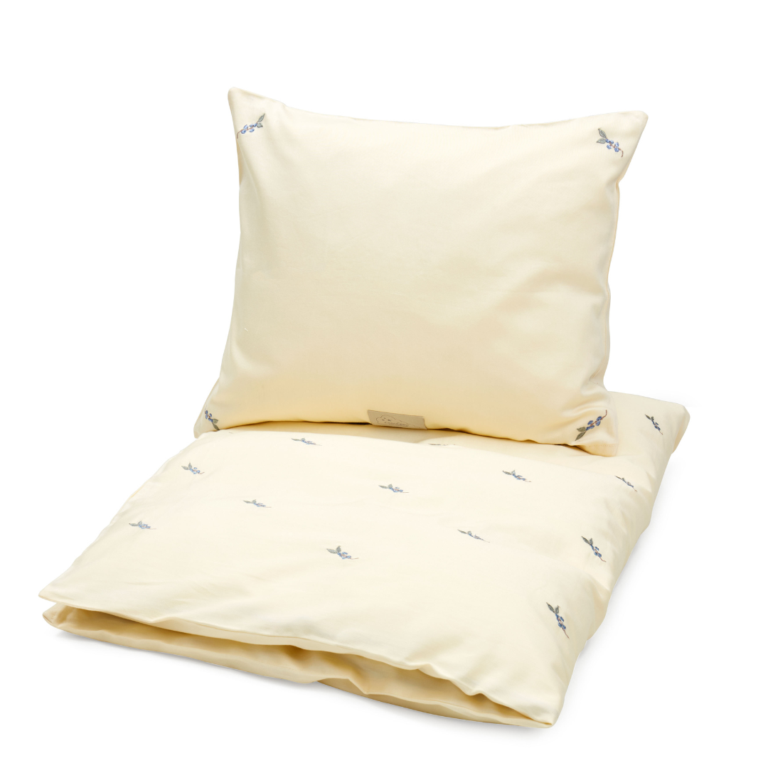 Cam Cam Copenhagen Broderet Sengetøj  Baby  70x100 Cm Blueberries