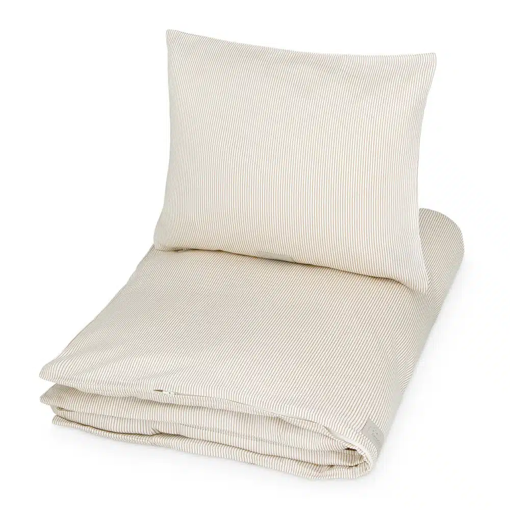 Cam Cam Sengetøj Junior 100x140 Cm Classic Stripes Camel