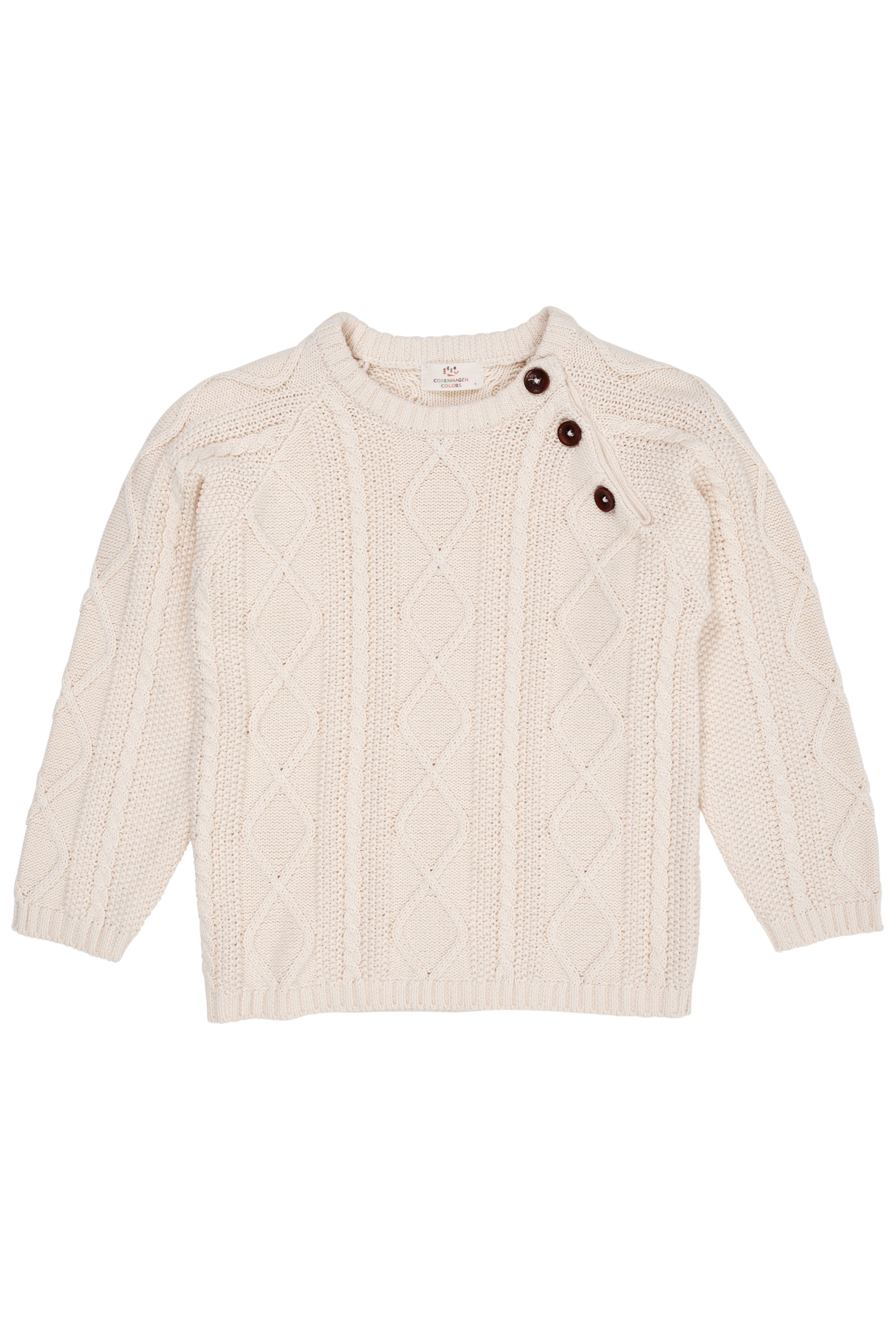Copenhagen Colors Strik Bluse Cream 80 Cm