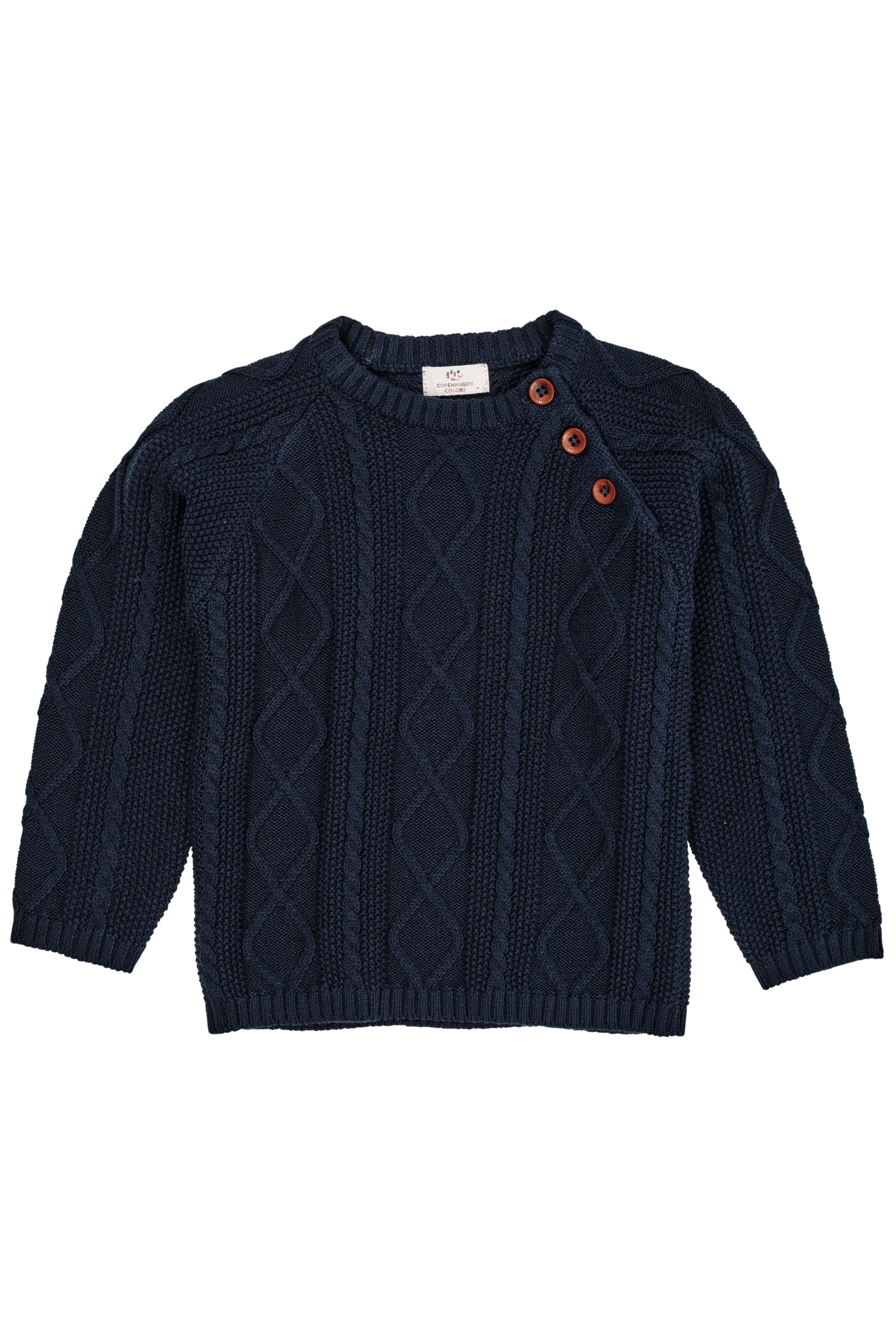 Copenhagen Colors Strik Bluse Navy 80 Cm