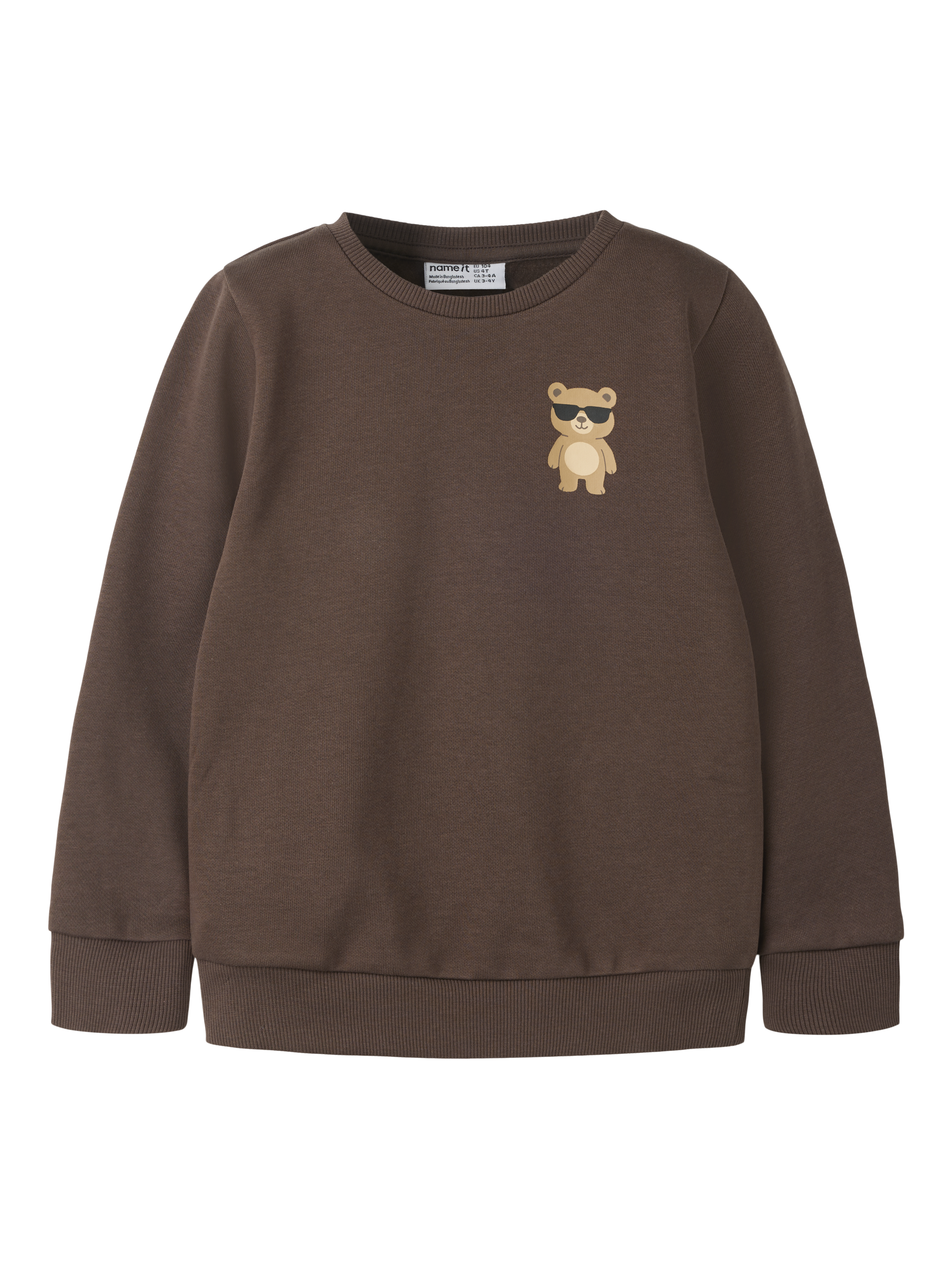 Ensfarvet Sweat Trøje  Str  86-116