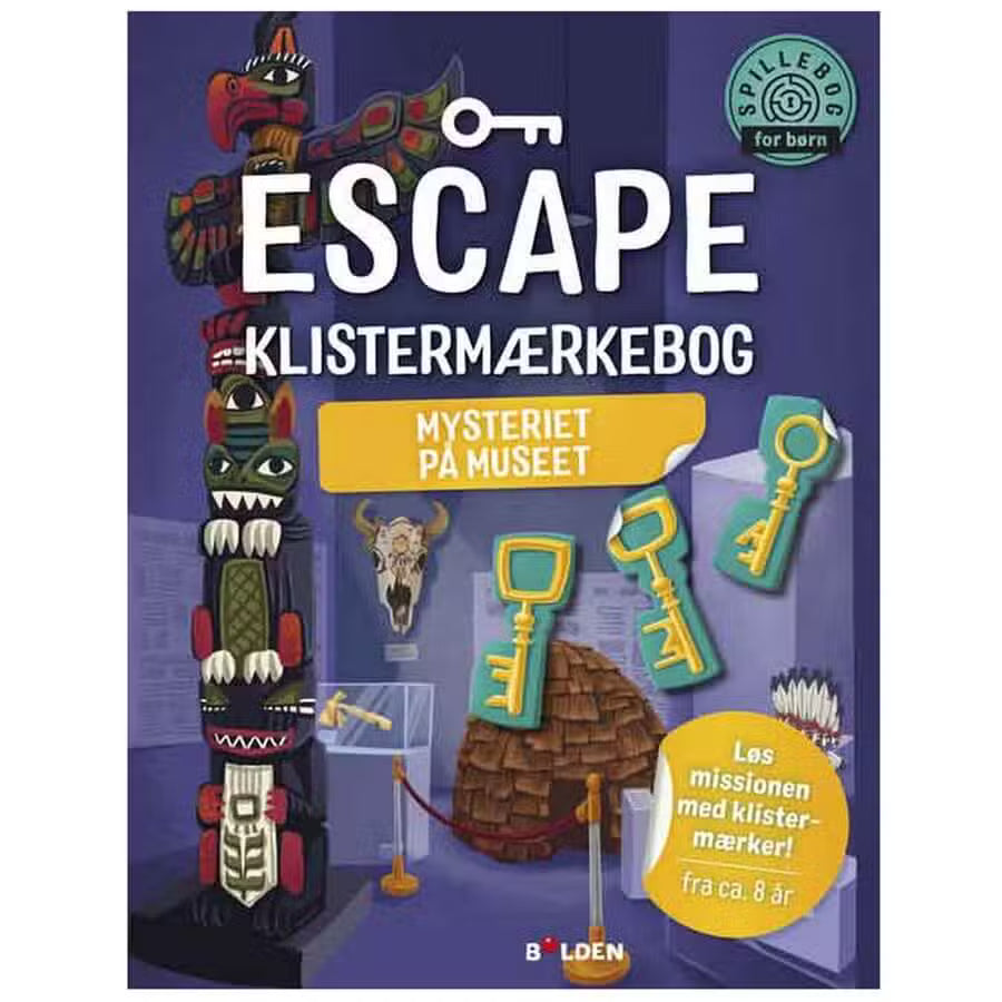 Escape Klistermærkebog Mysteriet På Museet
