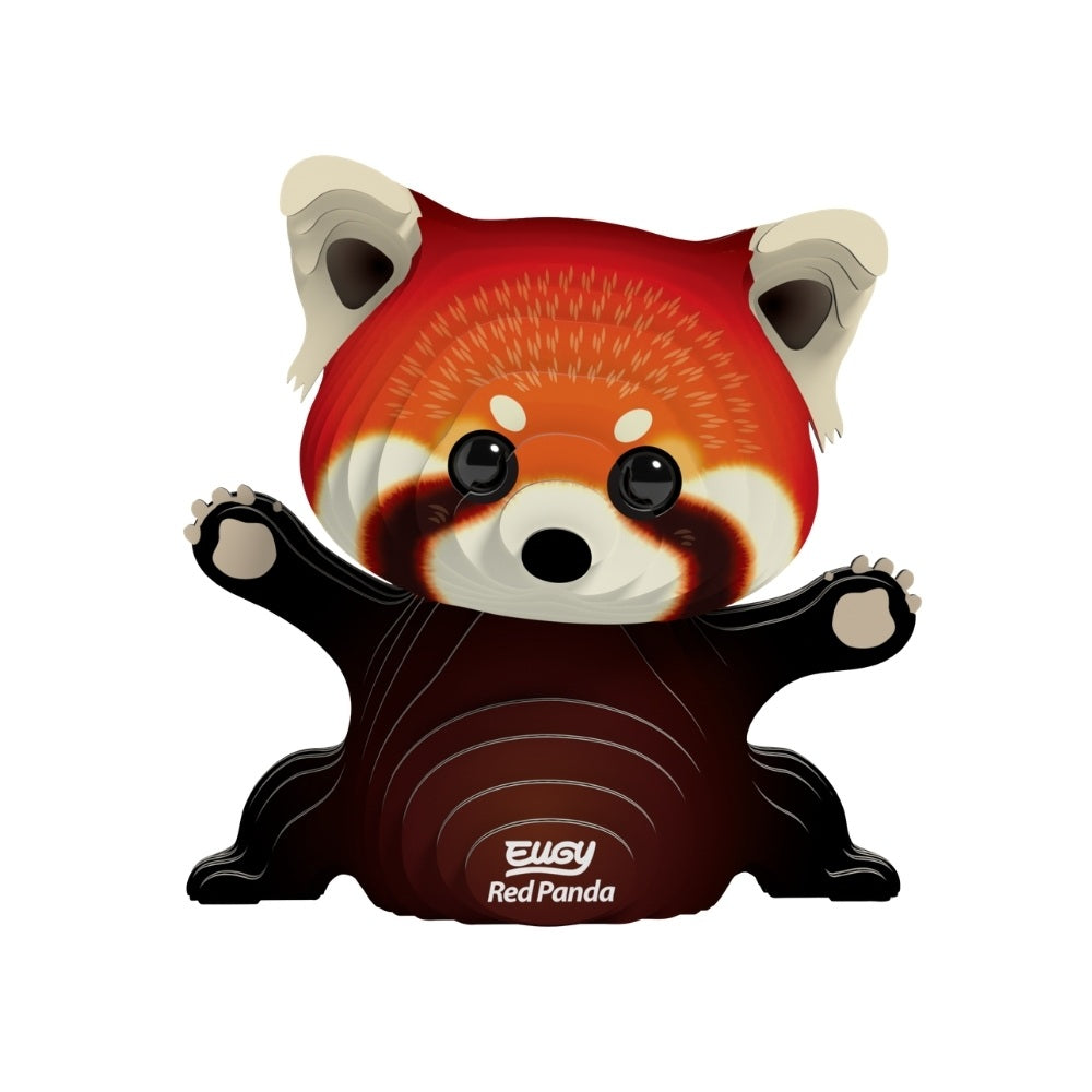 Eudy 3d Puslespil Rød Panda