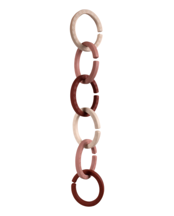 Filibabba Ophængsringe   Silikone   -pak Rose