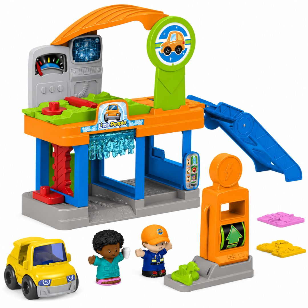Fisher-price Little People Tankstation Med Bilvask