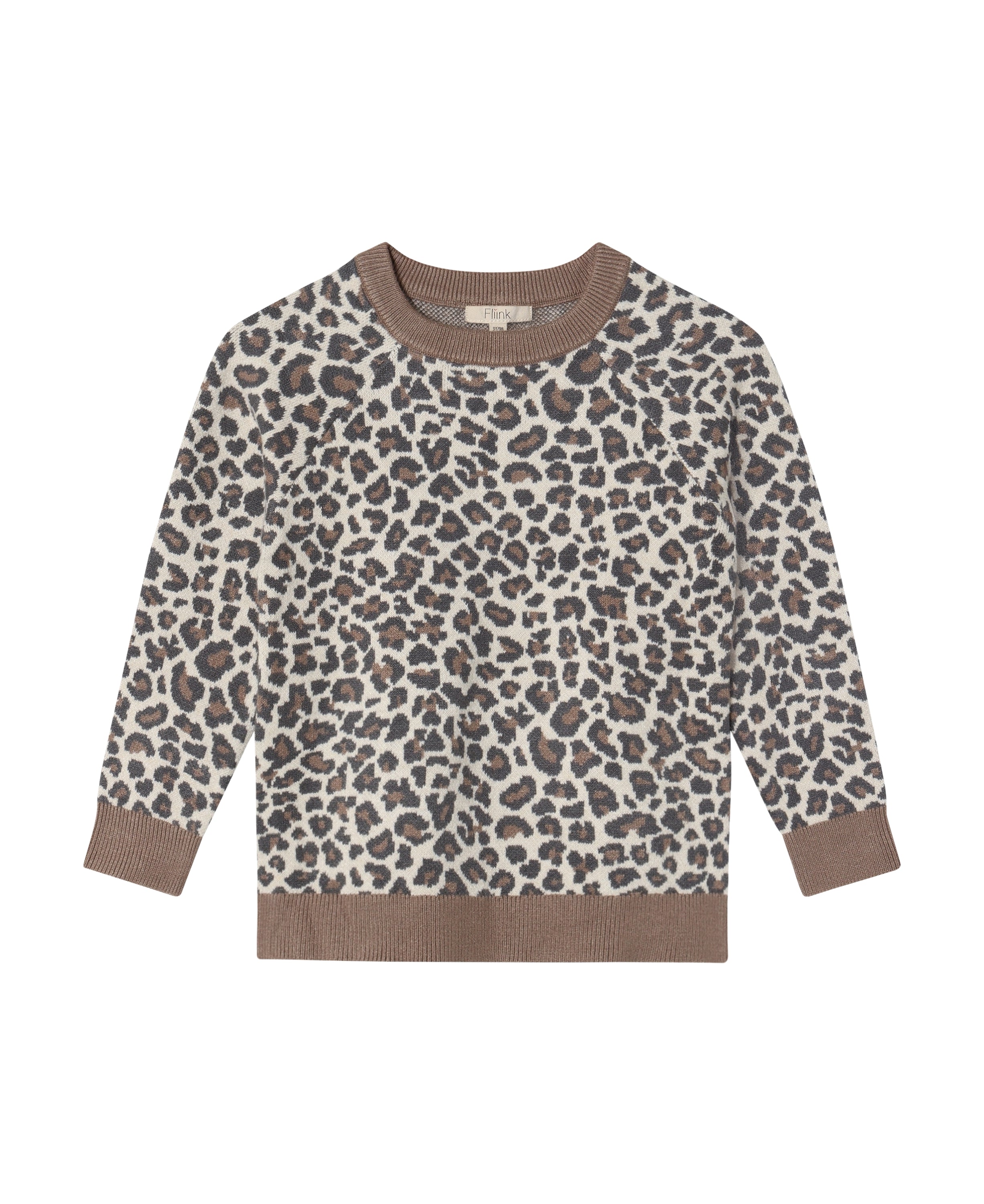 Fliink Benna Leo Pullover Pine Bark 86 Cm