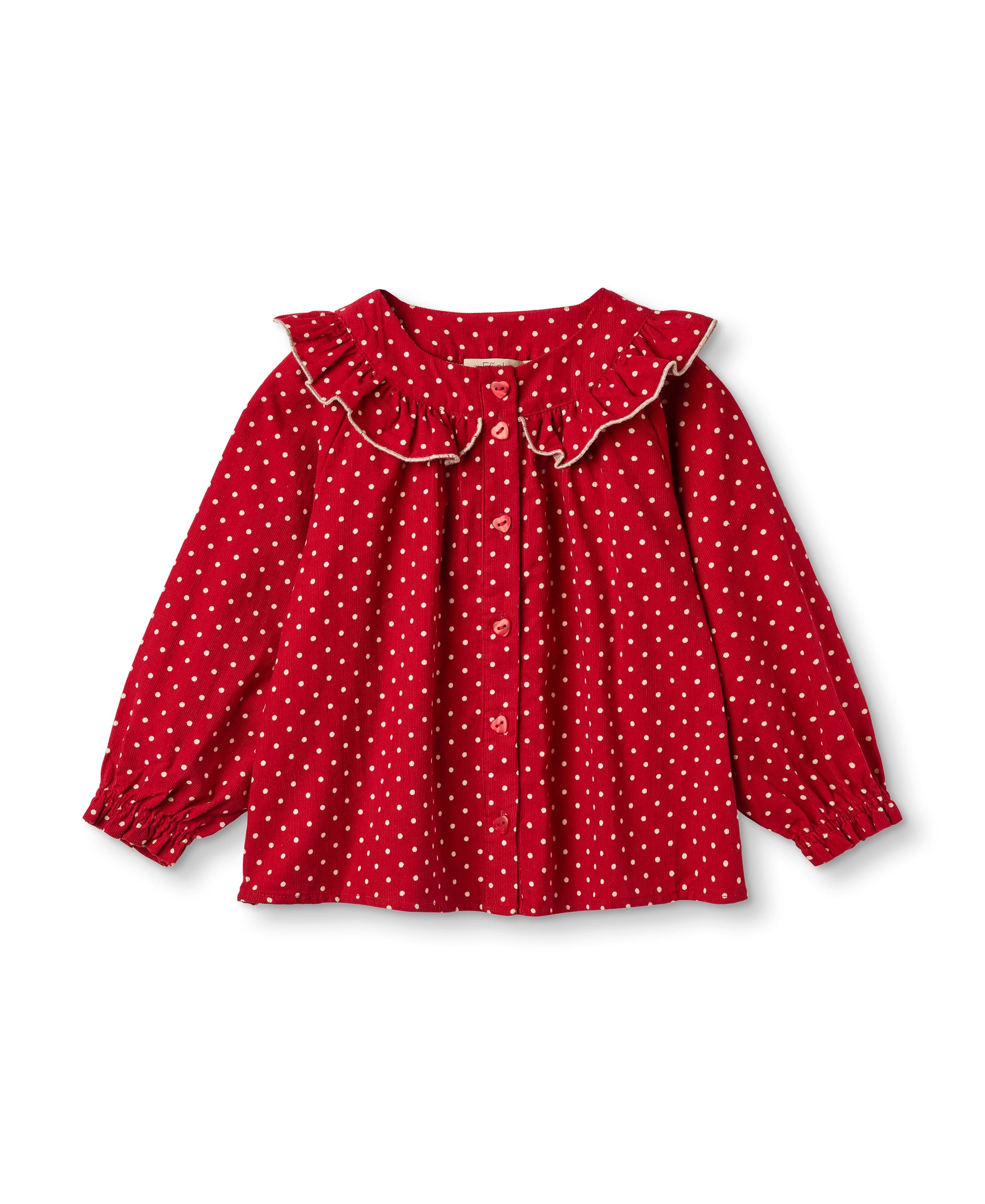 Fliink Dolly Dot Blouse Pompeian Red 80 Cm
