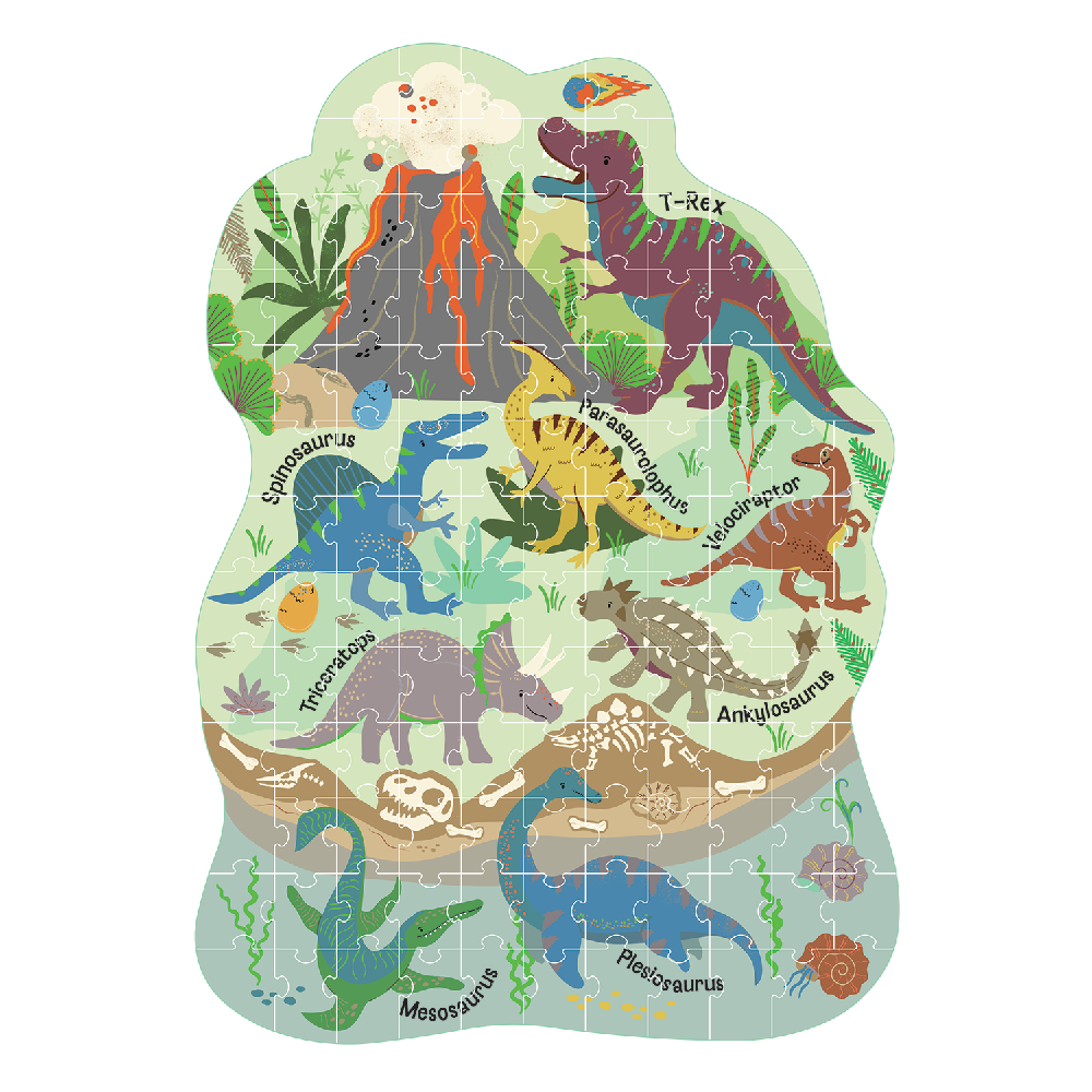 Floss   Rock Puslespil   Facon 120 Stk  Dino