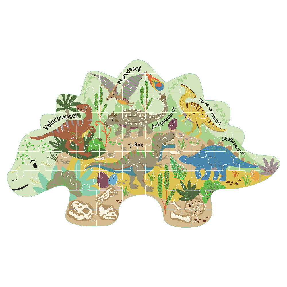 Floss   Rock Puslespil   Facon 60 Stk  Dino