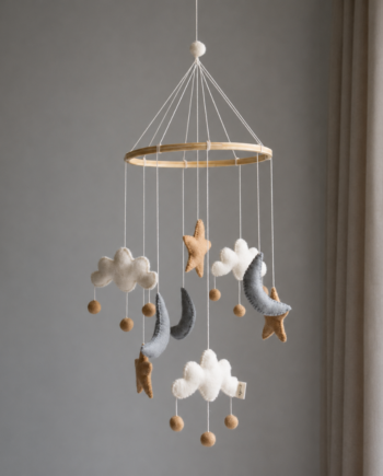 Gamcha Uro  Sky Måne Stjerne Beige Grå