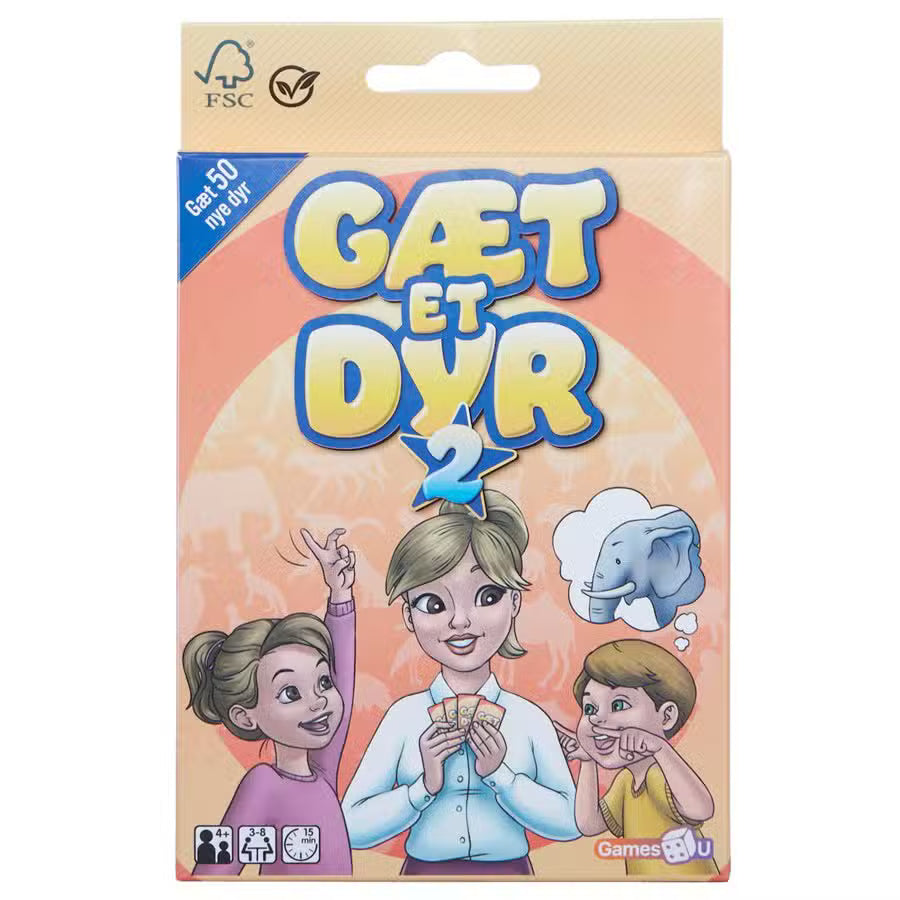 Games4u Kortspil Gæt Et Dyr
