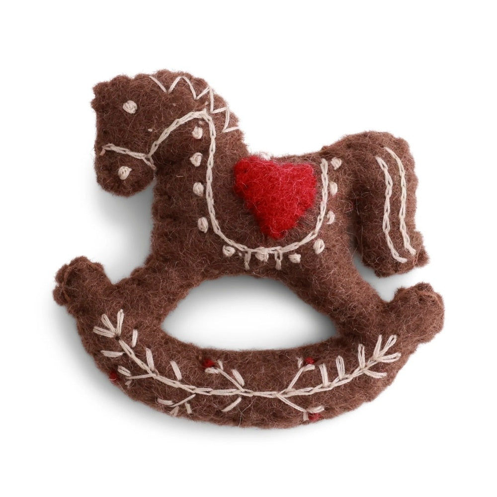 Gry Og Sif Filt Ornament Gyngehest