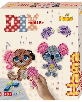 Hama Perleæske Midi Dyresalon 2500 Perler