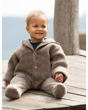 Heldragt   100  Merino Uld Til Baby 50 56 Walnut Melange