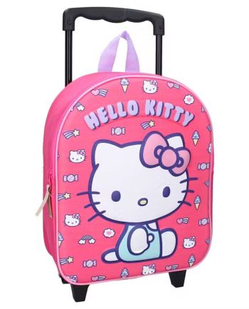 Hello Kitty Trolley Kuffert Pink