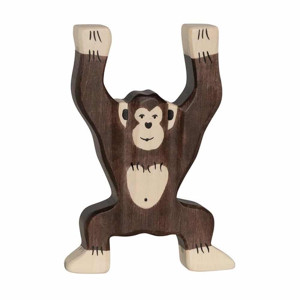 Holztiger Chimpanse Stående