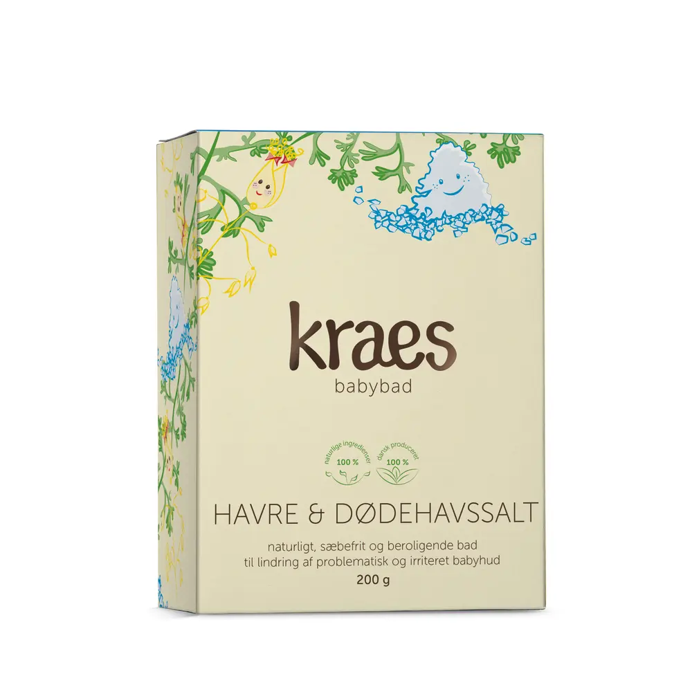Kraes Babybad Med Havre Dødehavssalt 200g