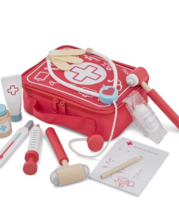 Lægesæt   Træ 14 Dele New Classic Toys