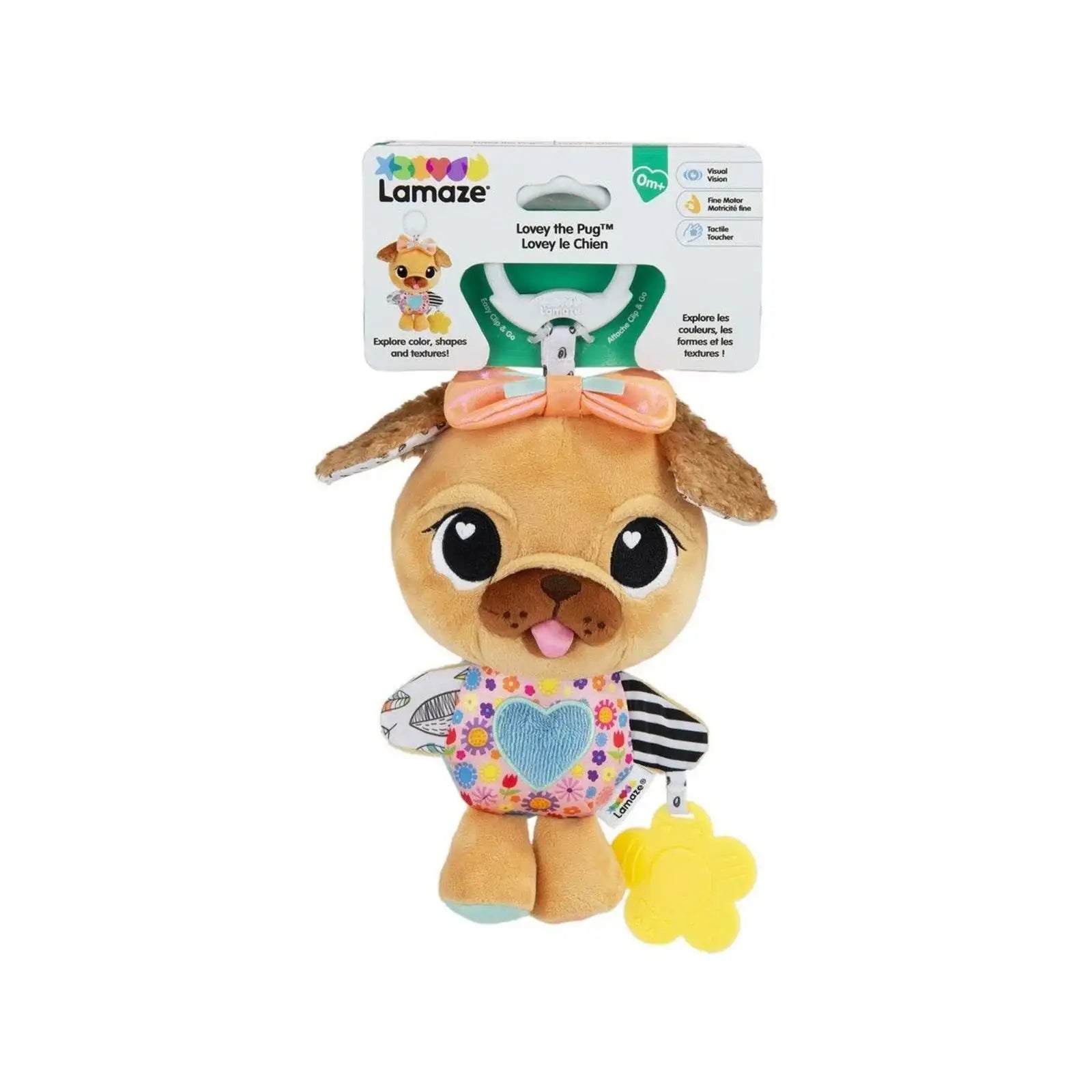 Lamaze Lovey The Pug Clip   Go