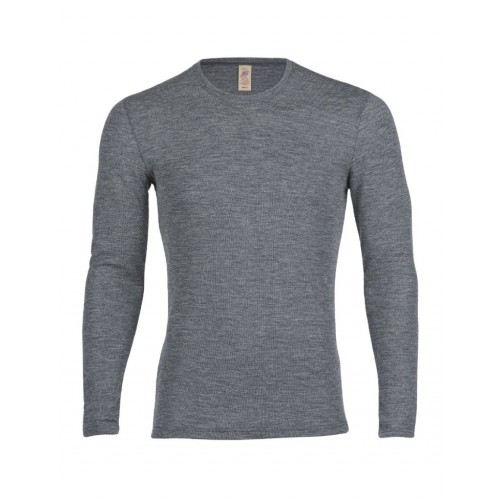 Langærmet Trøje 100 Merino Uld Til Herre 50 52 Slate