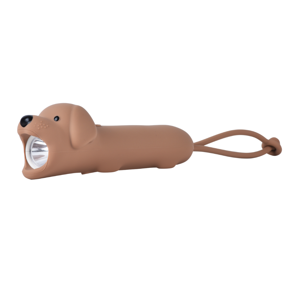 Led Lommelygte Hund 28 Cm Blød Silikone  Bpa-fri