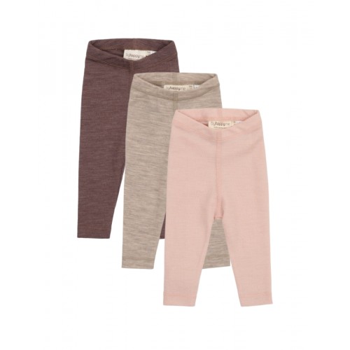 Leggings   100  Merino Uld Til Baby Og Børn   -pak 56 Forest Berry