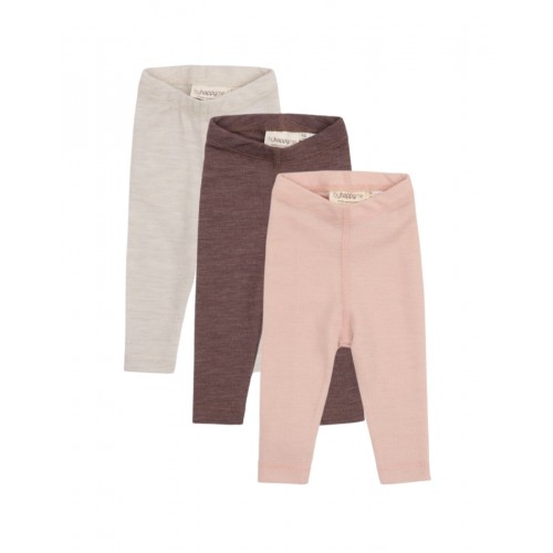 Leggings   100  Merino Uld Til Baby Og Børn   -pak Rose Melange 56