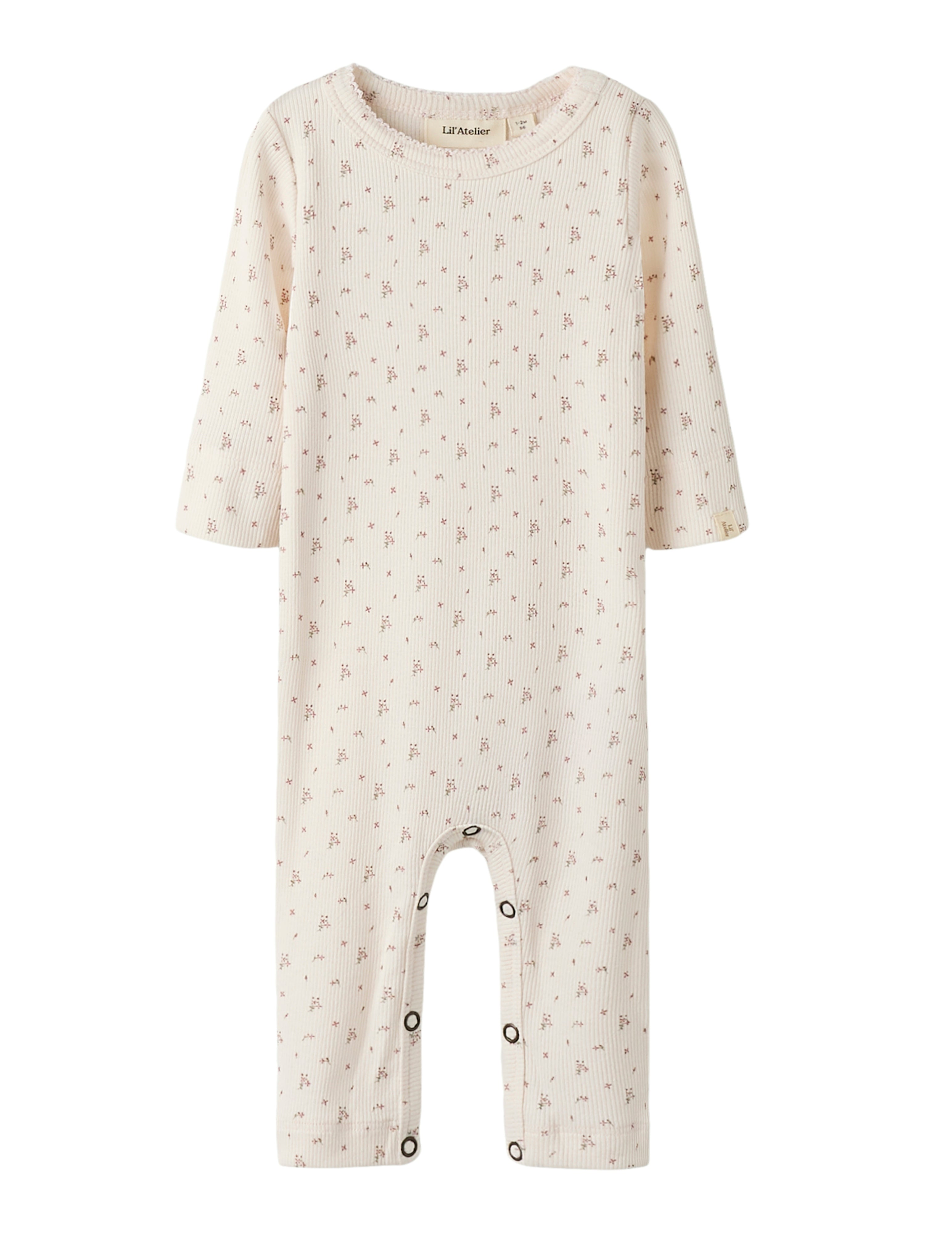 Lil Atelier Gago Ls Nightuit Almost Mauve Flowers 56 Cm