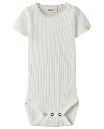 Lil Atelier Haldis Ss Slim Body Coconut Milk 56 Cm