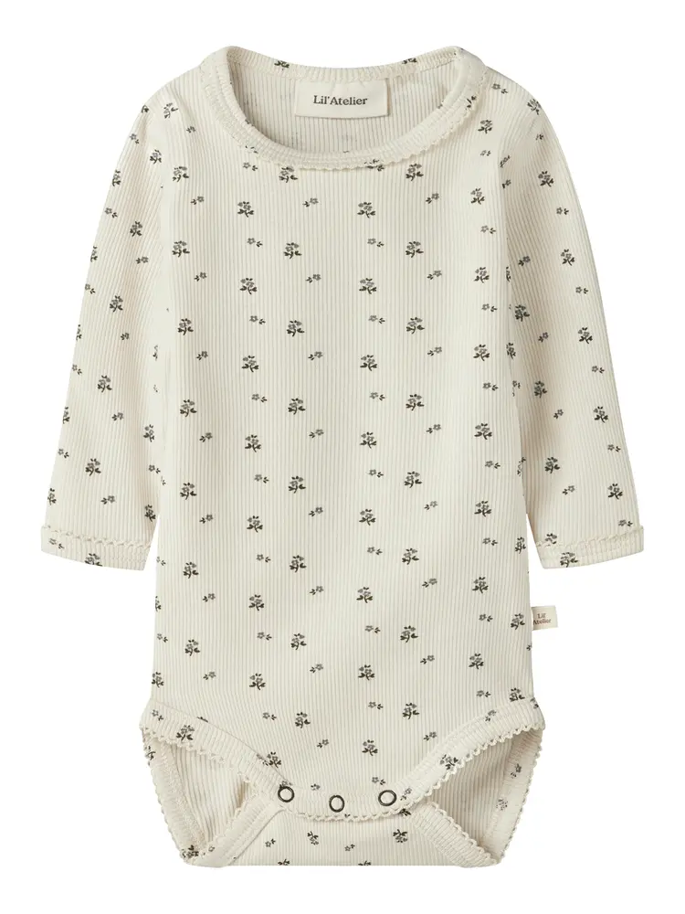 Lil  Atelier Lago Mau Langærmet Slim Body Turtledove 86