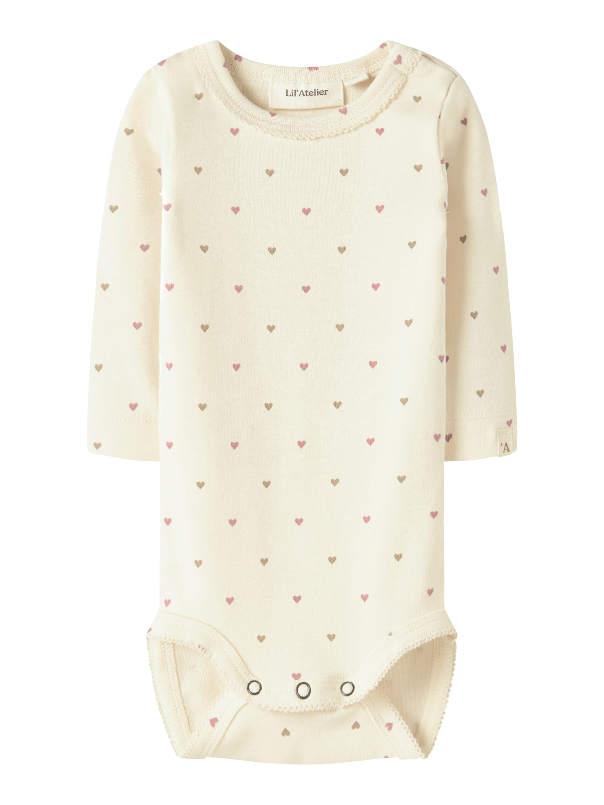 Lil Atelier Lalo Tig Ls Slim Body Turtledove Heart 56 Cm