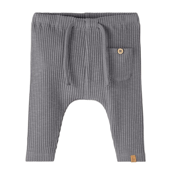 Lil Atelier Rajo Rib Loose Pant Silver Filigree 56 Cm