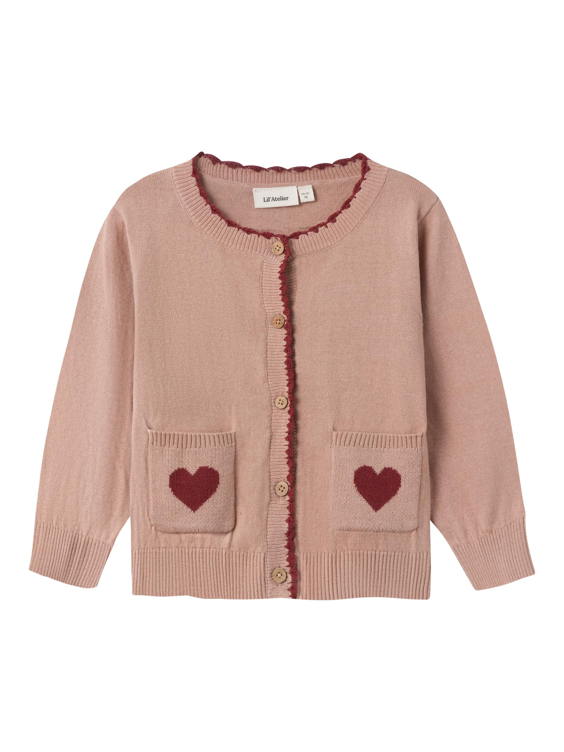 Lil Atelier Saran Knit Cardigan Nougat 92 Cm