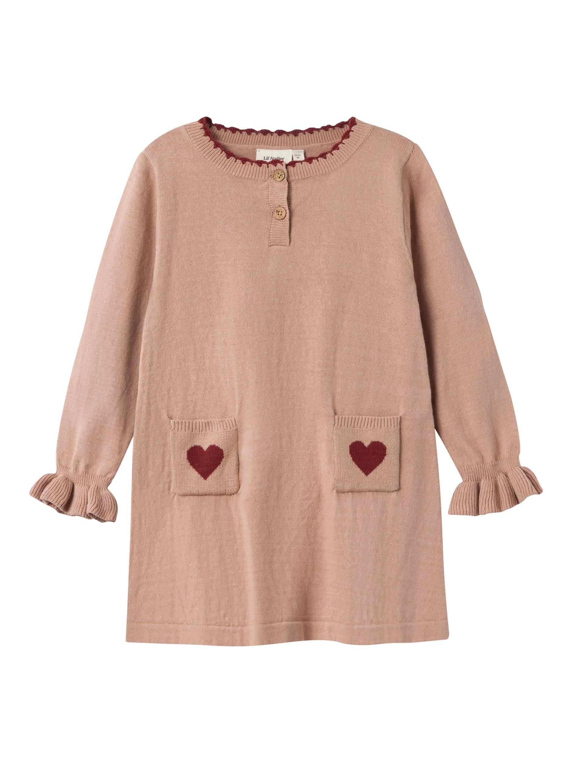 Lil Atelier Saran Knit Dress Nougat 92 Cm