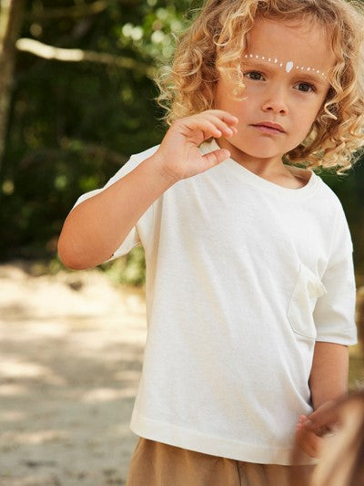 Lil Atelier Tee   Boxy Top Turtledove 92 Cm