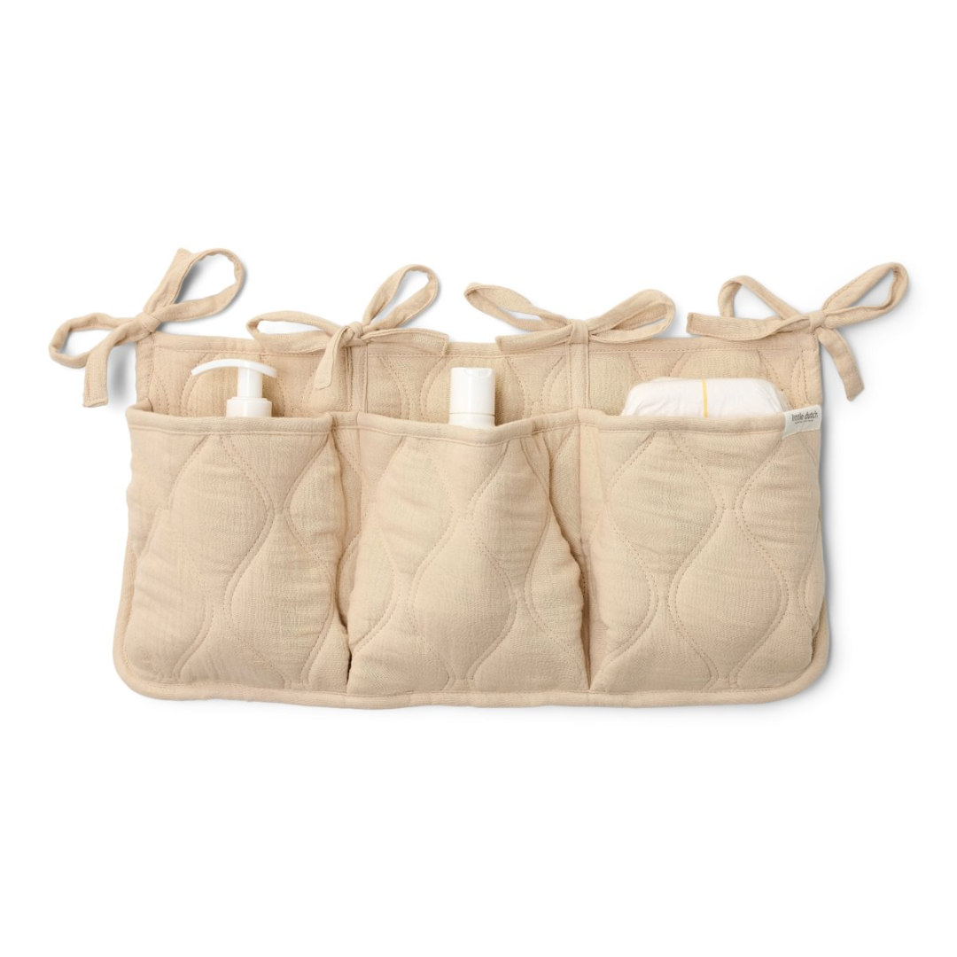 Little Dutch Sängficka Pure Soft Beige Classic Stripes Camel