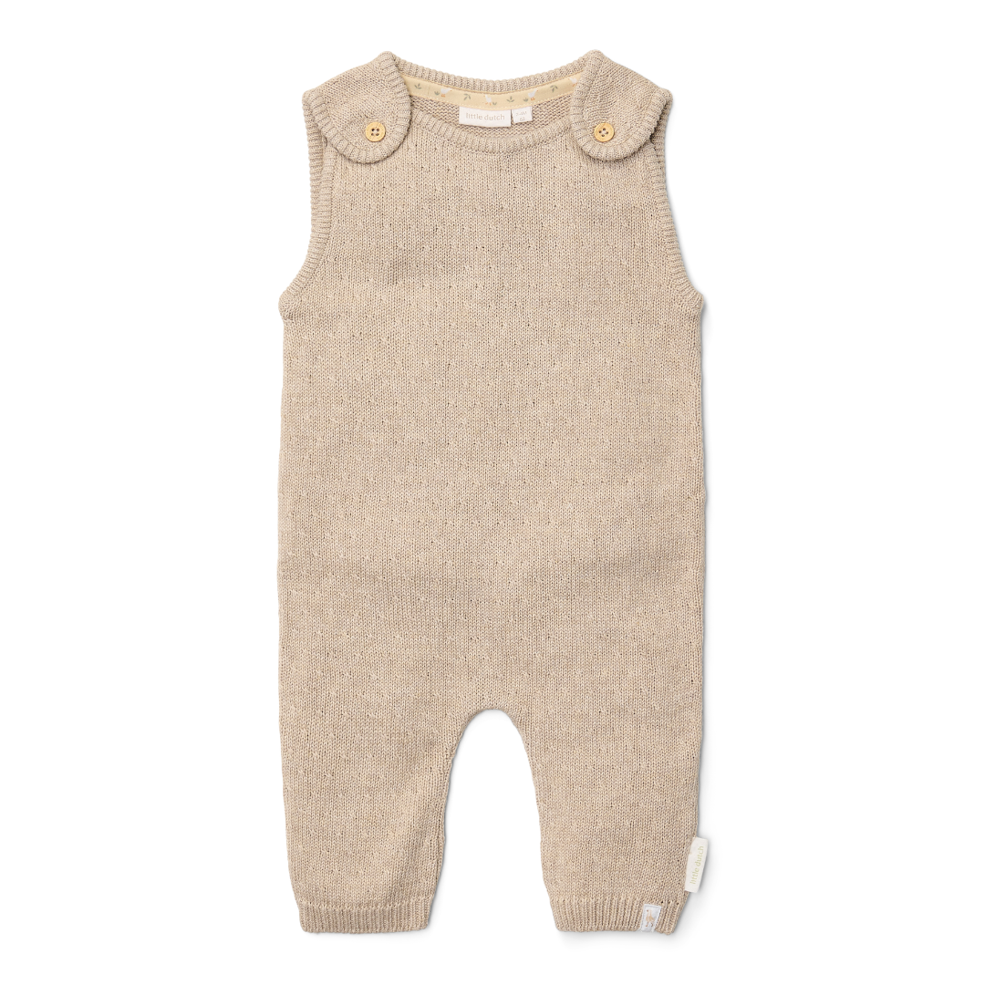 Little Dutch Strikket Heldragt Soft Beige Melee 50
