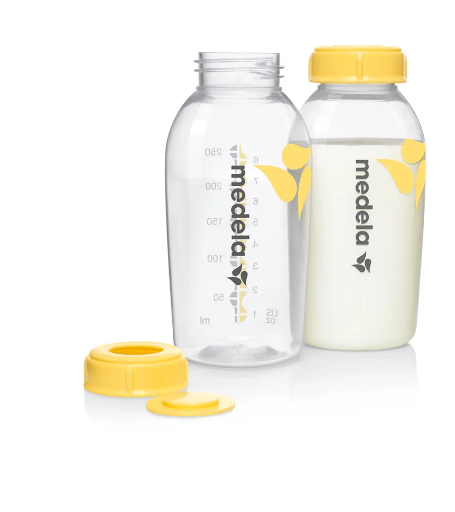 Mælkeflasker Med Låg 250 Ml  -pak
