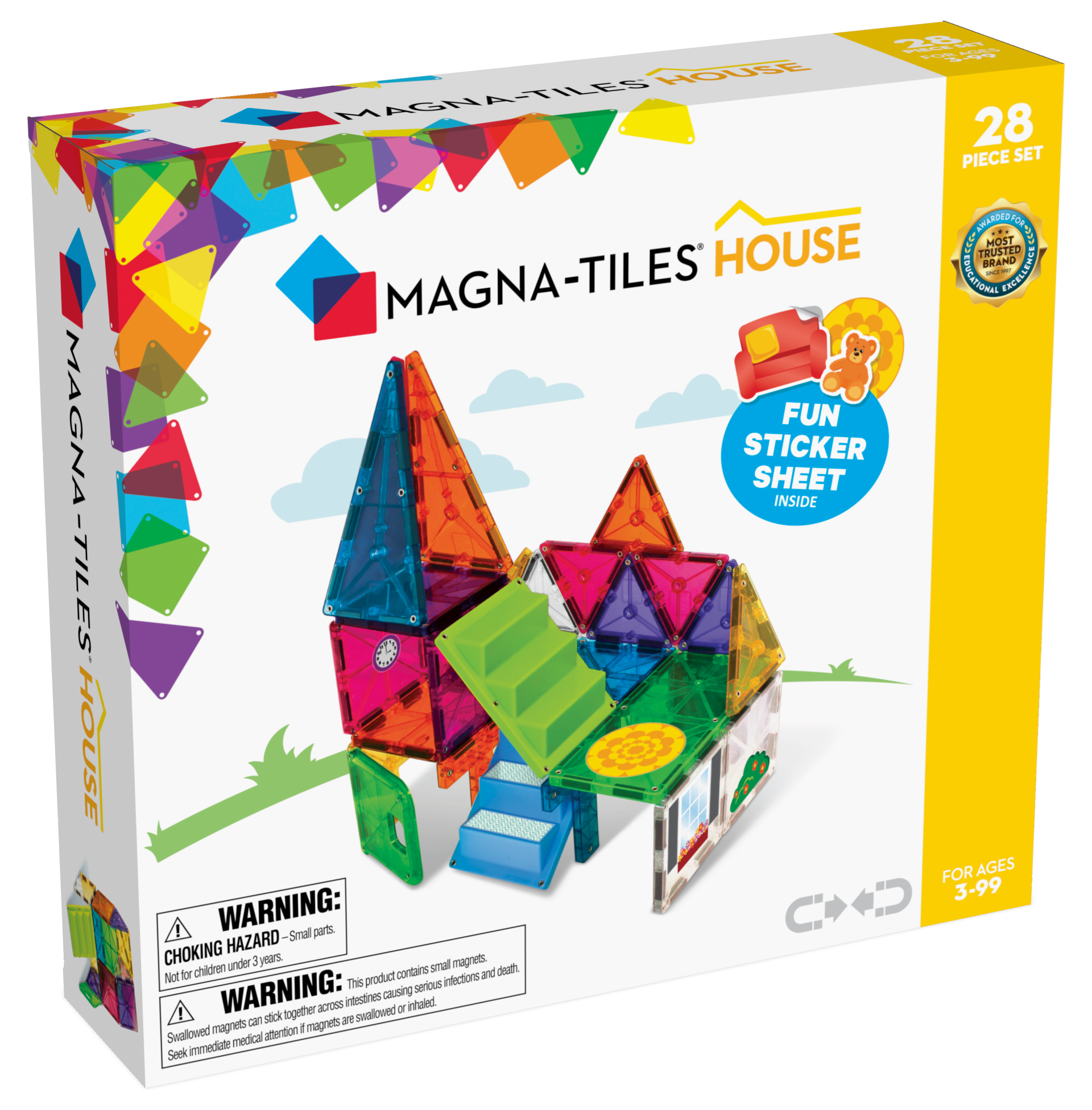 Magna-tiles Magnetisk Legetøj Hus 28 Dele