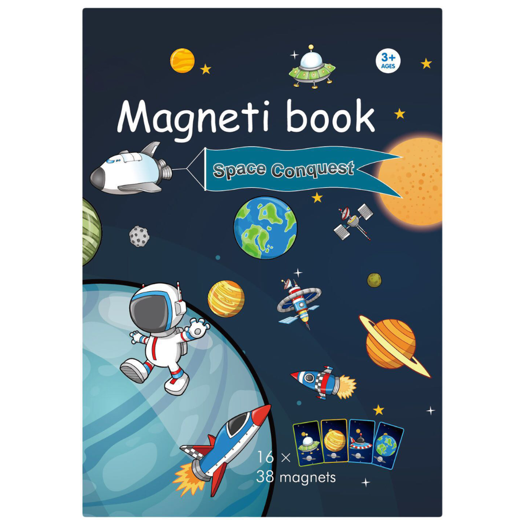 Magnetbog Med Kort Ude   Rummet