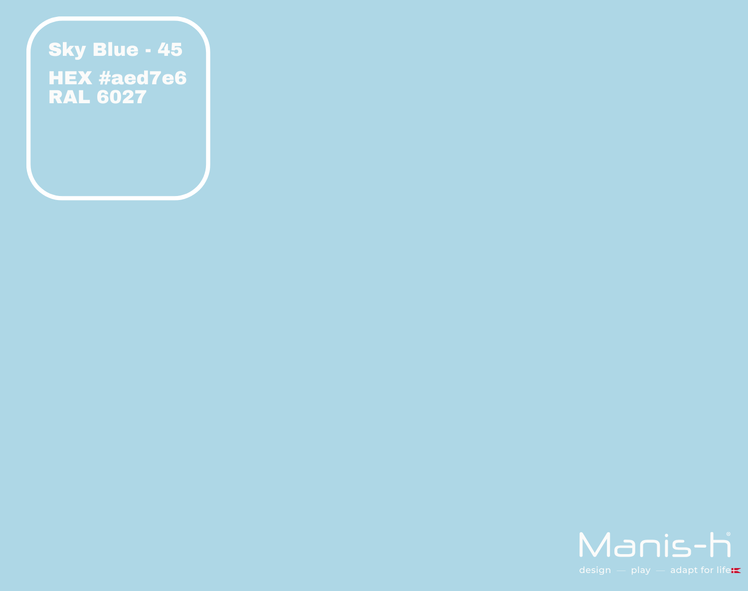 Manis-  Sengehest Classic  Sky Blue   160 Cm
