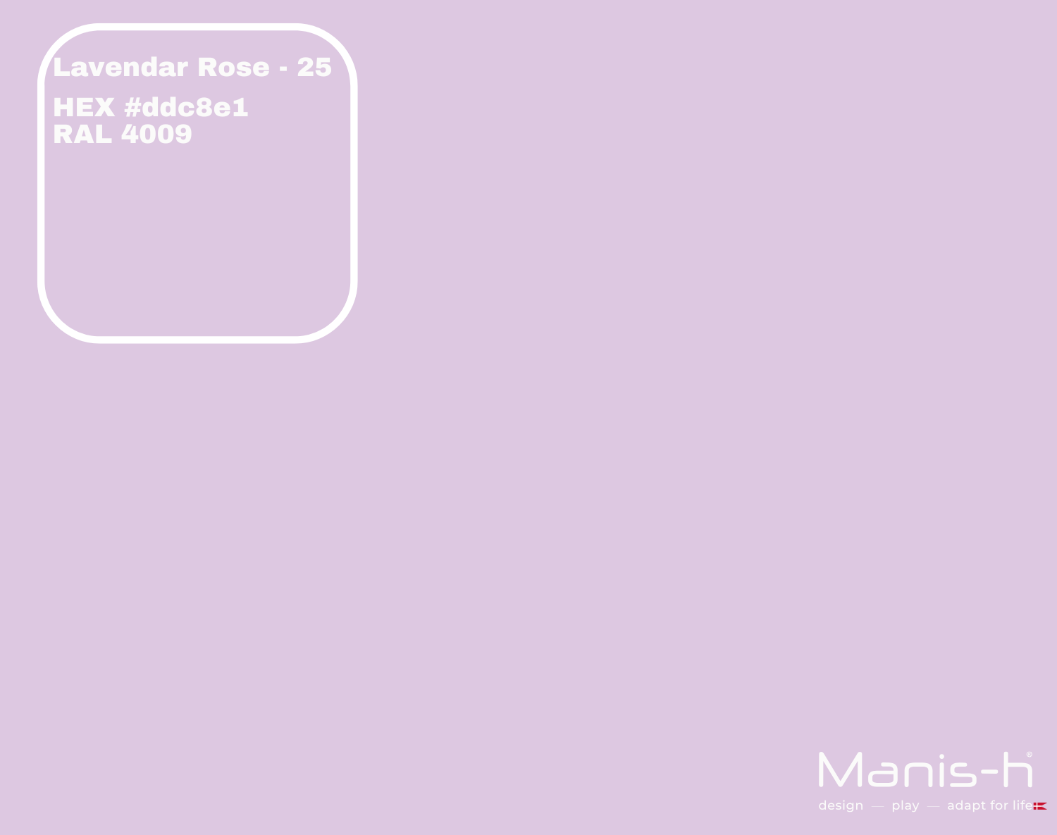 Manis-  Sengehest Med Tremmer  Lavender Rose   200 Cm