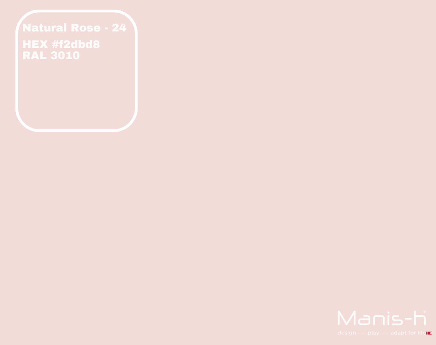 Manis-  Sengehest åbent Design  Natural Rose   160 Cm