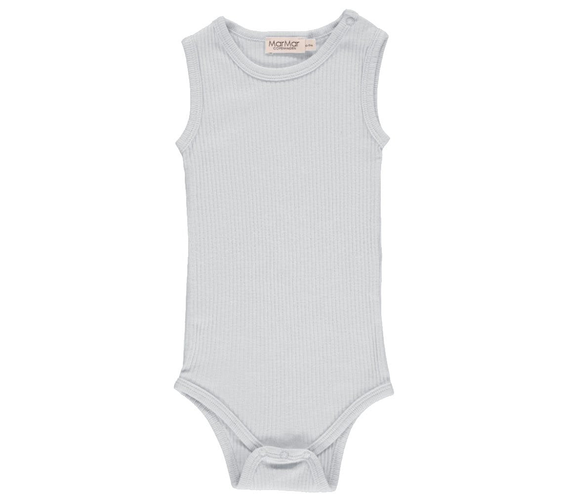 Marmar Rib Body Uden ærmer Pale Blue 62 Cm     Mdr