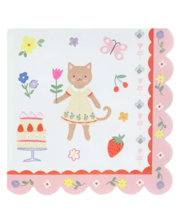 Meri Meri Servietter Kitten Club 16 Pak