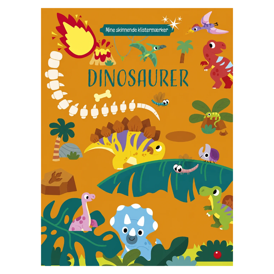 Mine Skinnende Klistermærker: Dinosaurer