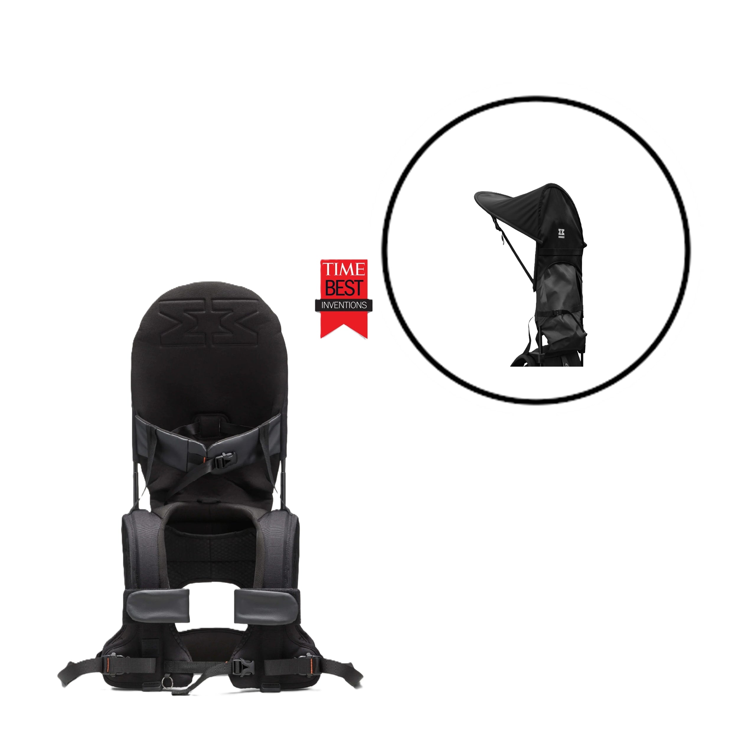 Minimeis Bærestol Inkl Solskærm Flere Varianter Core Black Black