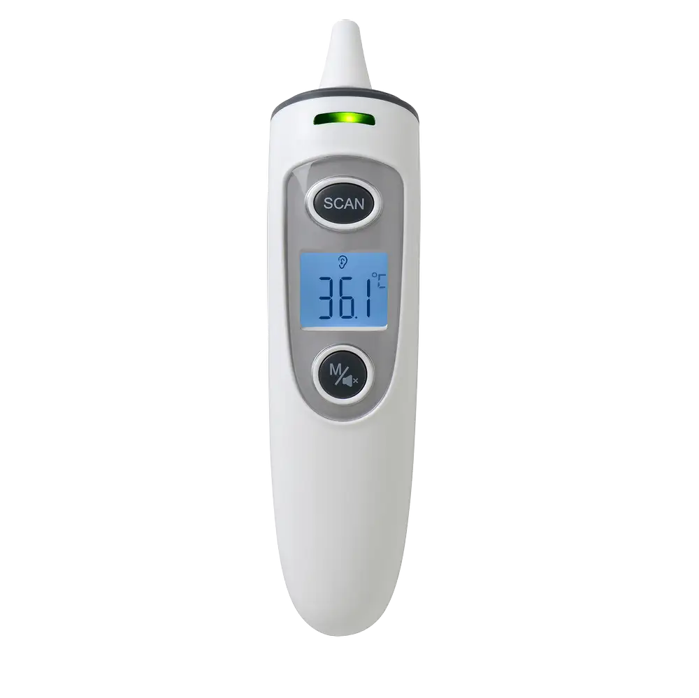 Mininor øre-   Pandetermometer Hvid