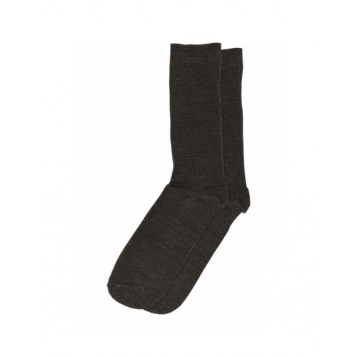 Mp Strømper Dame Rib Sokker Merinould Dark Brown 37 39